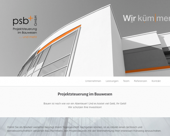 Website psb+ GmbH